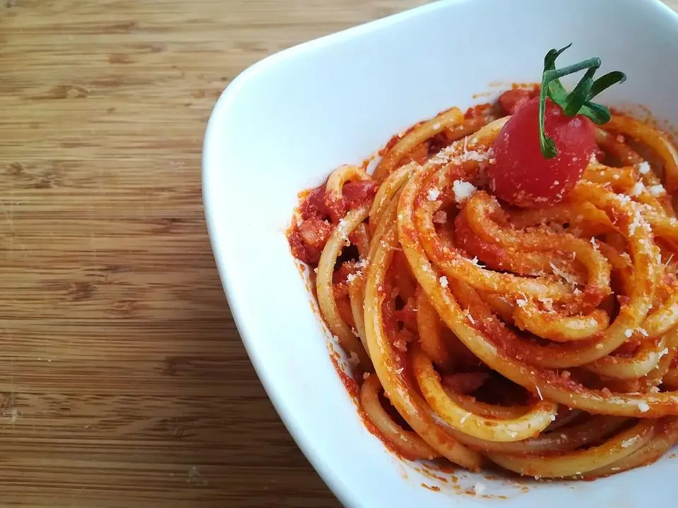 Amatriciana (example photo, not taken at a stop in this guide)