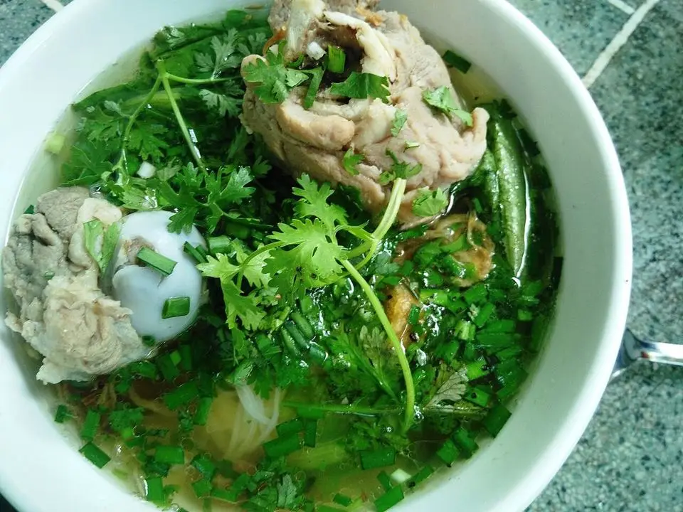 Kuy teav noodle soup (example photo, not taken at a stop in this guide)
