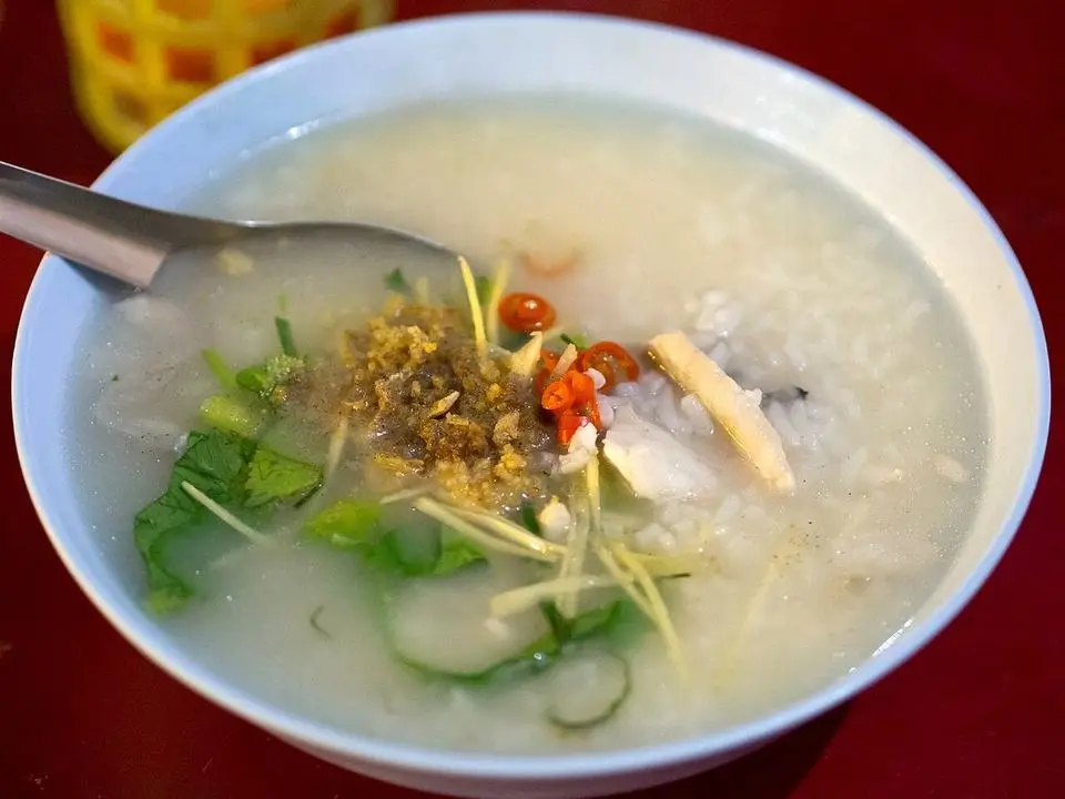 Rice soup (example photo, not taken at a stop in this guide)