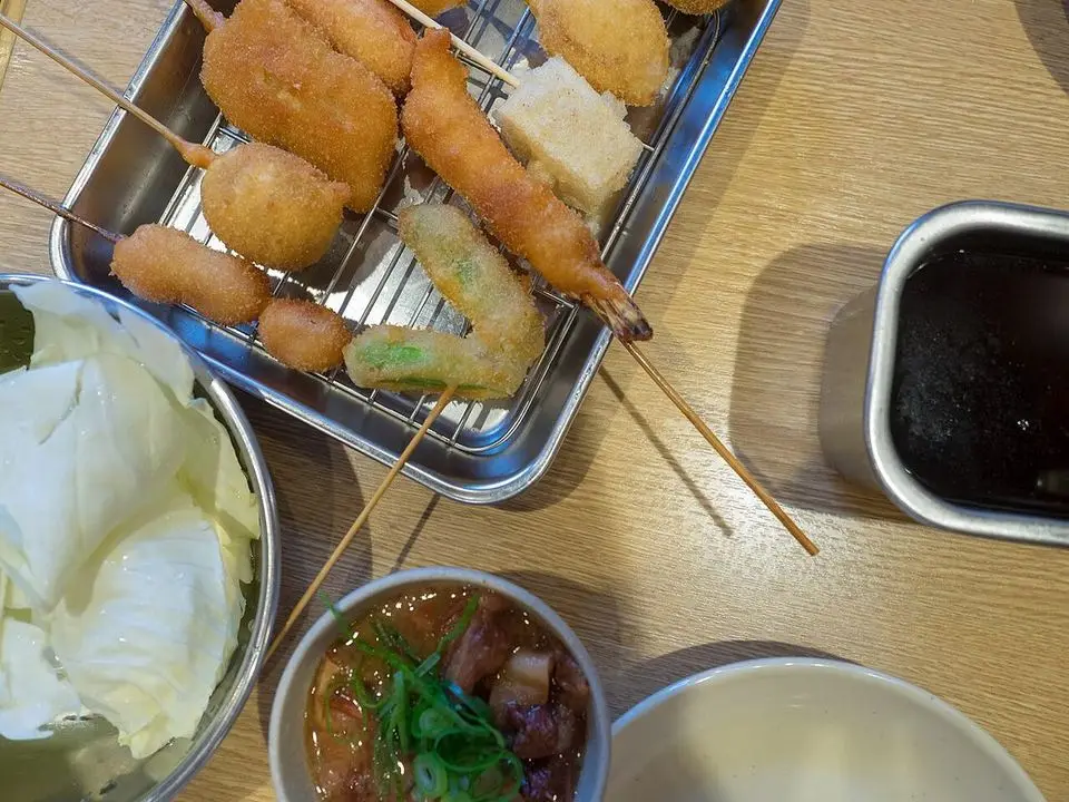 Kushikatsu (example photo, not taken at a stop in this guide)