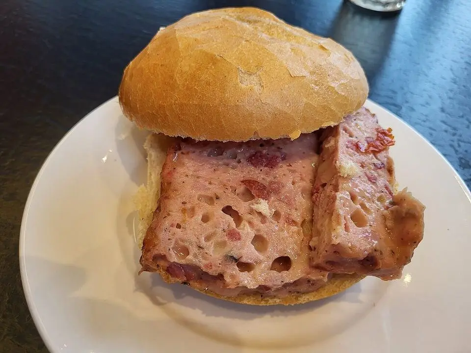 Leberkäse (example photo, not taken at a stop in this guide)