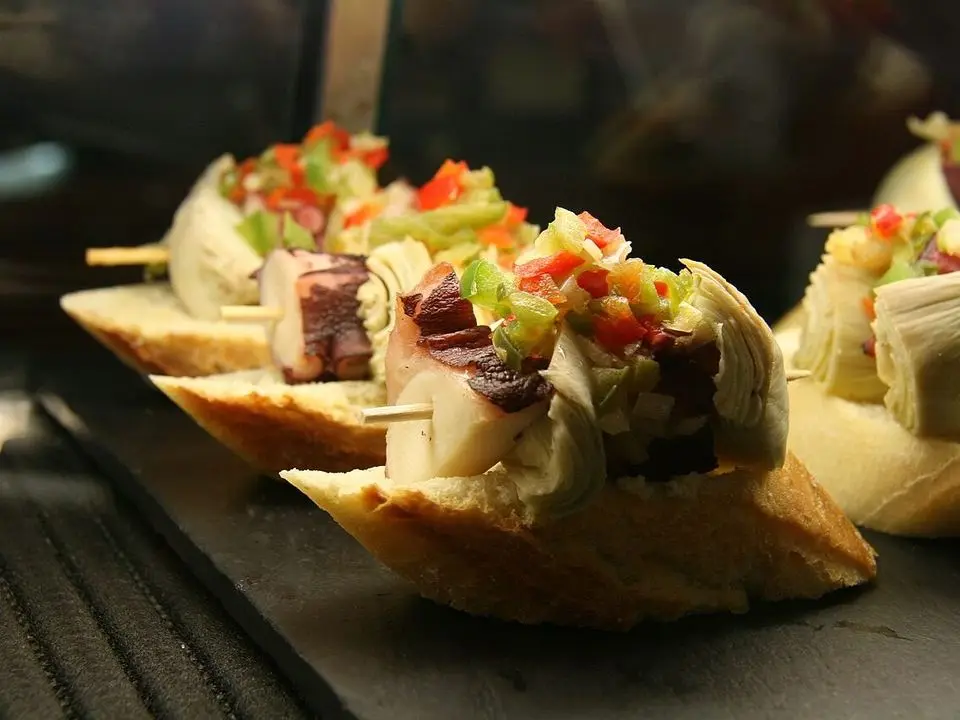 Pintxos (example photo, not taken at a stop in this guide)