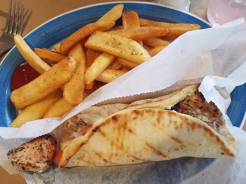 Souvlaki (example photo, not taken at a stop in this guide)