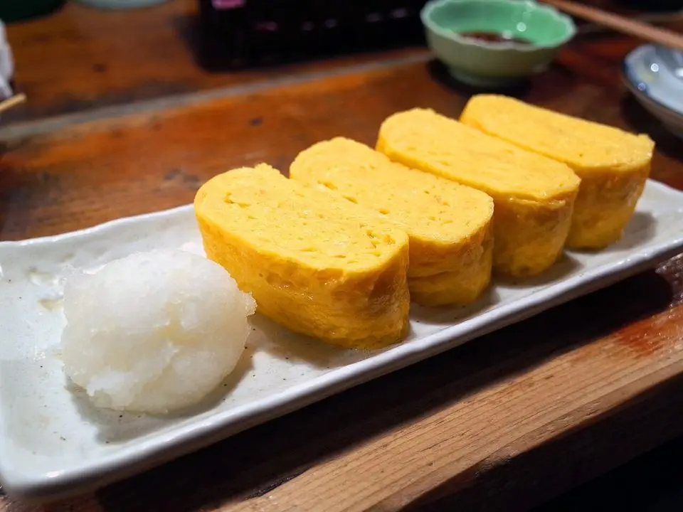Sweet rolled omelette (example photo, not taken at a stop in this guide)