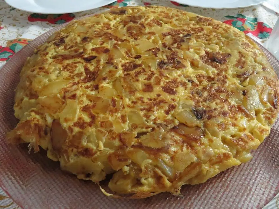 Potato omelette (example photo, not taken at a stop in this guide)